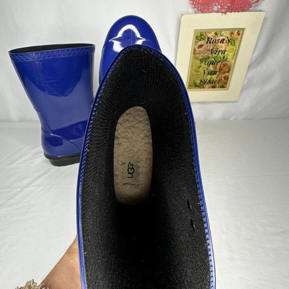 Ugg Women's Sienna Waterproof Royal Blue Rain Boots Size 11 - Picture 9 of 14